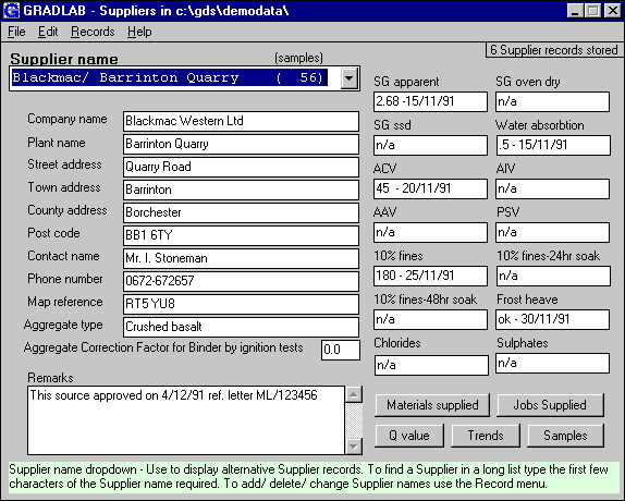 Gradlab Gds Supplier Browser - Screen shot